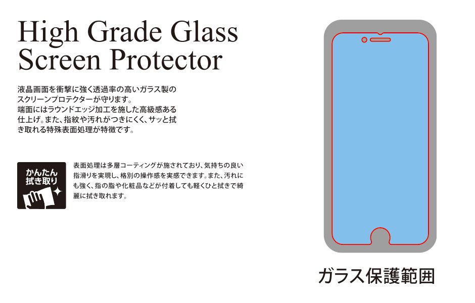 High Grade Glass Screen Protector For Iphone Se 第2世代 Deff Corporation